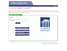 Tablet Screenshot of expressreports.campuspartners.com